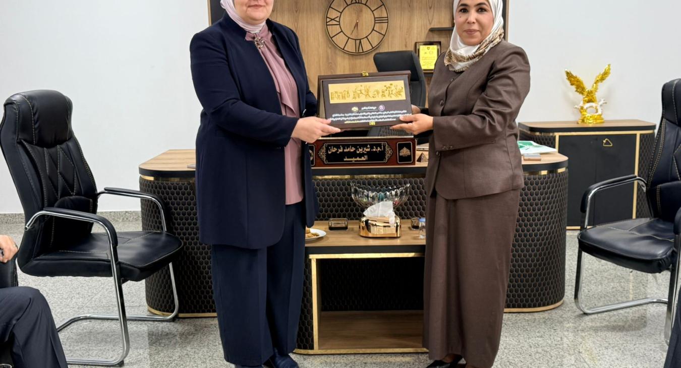 The Deanship of the College of Education Receives the Deanship of the College of Veterinary Medicine in a Friendly Visit