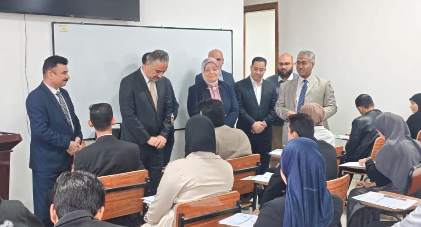 The President of the University Inspects the Progress of Final Examinations