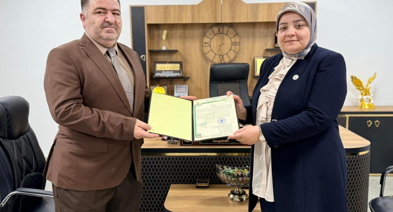 عميد كلية التربية تحتفي بالأستاذ الدكتور محمد رافع لابِد بمناسبة نيله مرتبة أستاذ دكتور